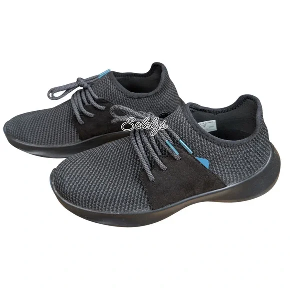 Vessi Everyday Classic Womens 8 Black Vegan Waterproof Dyma-Tex Lace Up Sneaker